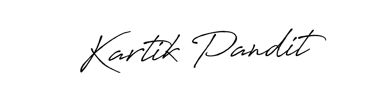 Make a beautiful signature design for name Kartik Pandit. Use this online signature maker to create a handwritten signature for free. Kartik Pandit signature style 7 images and pictures png