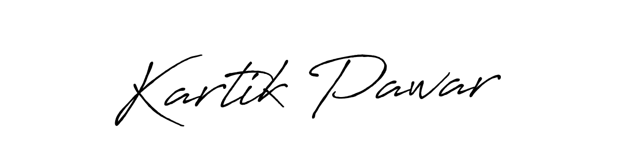 Kartik Pawar stylish signature style. Best Handwritten Sign (Antro_Vectra_Bolder) for my name. Handwritten Signature Collection Ideas for my name Kartik Pawar. Kartik Pawar signature style 7 images and pictures png