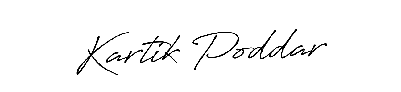 It looks lik you need a new signature style for name Kartik Poddar. Design unique handwritten (Antro_Vectra_Bolder) signature with our free signature maker in just a few clicks. Kartik Poddar signature style 7 images and pictures png
