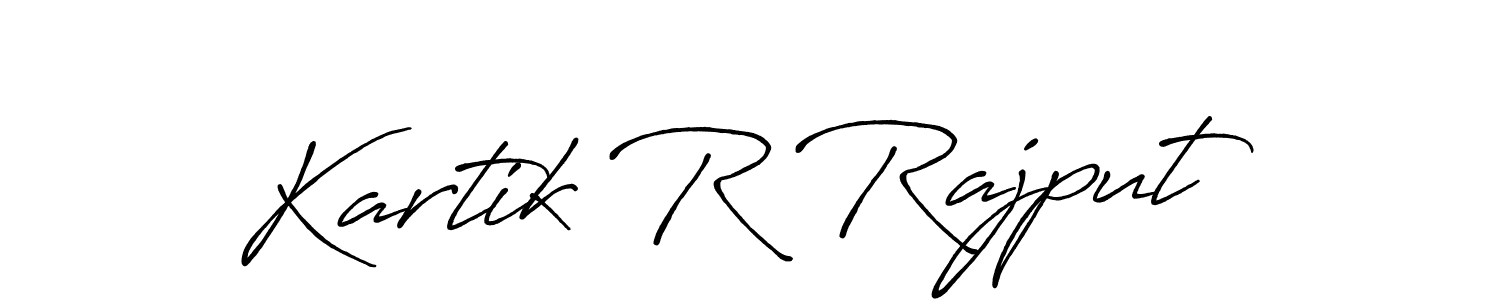 This is the best signature style for the Kartik R Rajput name. Also you like these signature font (Antro_Vectra_Bolder). Mix name signature. Kartik R Rajput signature style 7 images and pictures png