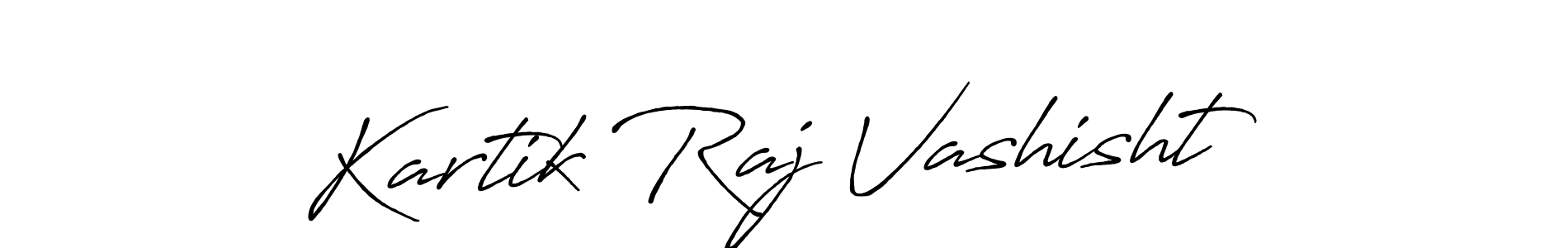 Use a signature maker to create a handwritten signature online. With this signature software, you can design (Antro_Vectra_Bolder) your own signature for name Kartik Raj Vashisht. Kartik Raj Vashisht signature style 7 images and pictures png