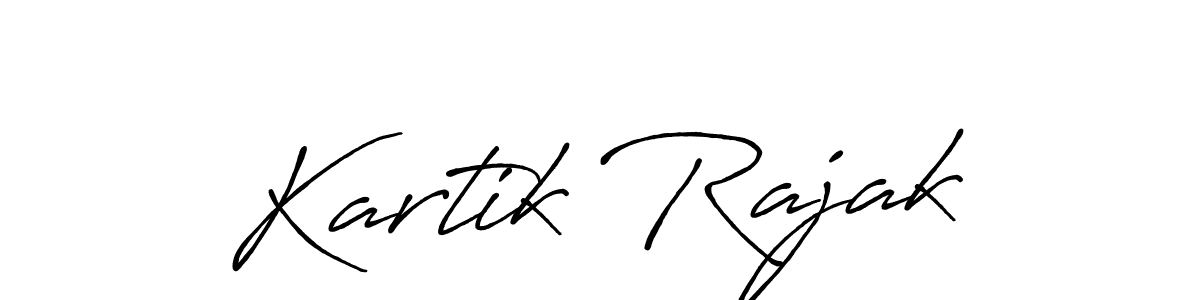 It looks lik you need a new signature style for name Kartik Rajak. Design unique handwritten (Antro_Vectra_Bolder) signature with our free signature maker in just a few clicks. Kartik Rajak signature style 7 images and pictures png