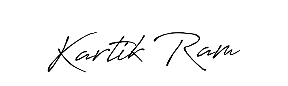 Kartik Ram stylish signature style. Best Handwritten Sign (Antro_Vectra_Bolder) for my name. Handwritten Signature Collection Ideas for my name Kartik Ram. Kartik Ram signature style 7 images and pictures png