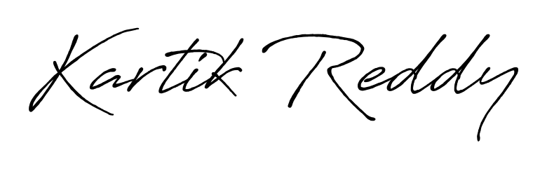 Create your official email sign-off with Kartik Reddy name in Antro_Vectra_Bolder style. Crisp, clean, and perfectly legible across all screens. Kartik Reddy signature style 7 images and pictures png