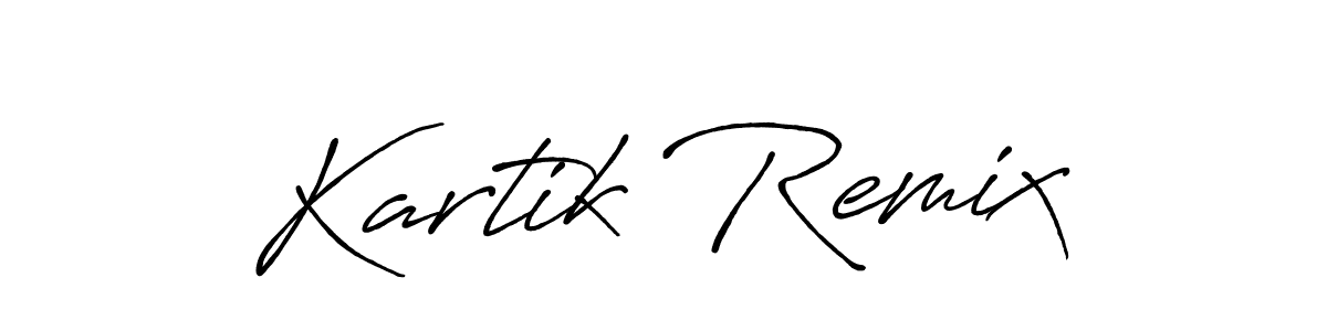 You can use this online signature creator to create a handwritten signature for the name Kartik Remix. This is the best online autograph maker. Kartik Remix signature style 7 images and pictures png