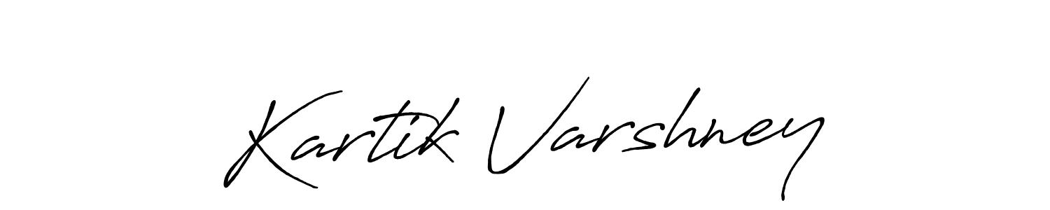 The best way (Antro_Vectra_Bolder) to make a short signature is to pick only two or three words in your name. The name Kartik Varshney include a total of six letters. For converting this name. Kartik Varshney signature style 7 images and pictures png