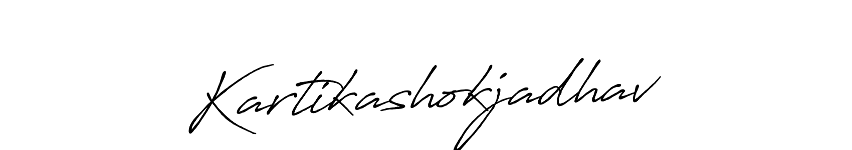 Use a signature maker to create a handwritten signature online. With this signature software, you can design (Antro_Vectra_Bolder) your own signature for name Kartikashokjadhav. Kartikashokjadhav signature style 7 images and pictures png