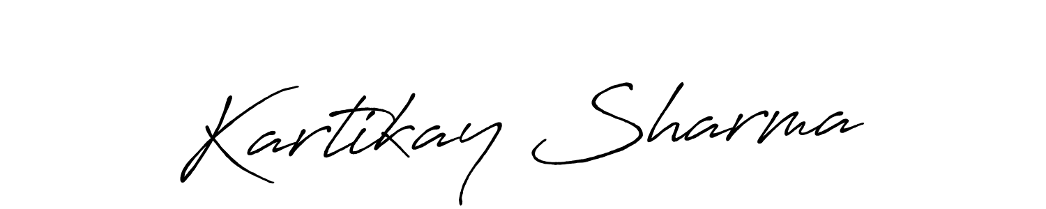 How to Draw Kartikay Sharma signature style? Antro_Vectra_Bolder is a latest design signature styles for name Kartikay Sharma. Kartikay Sharma signature style 7 images and pictures png