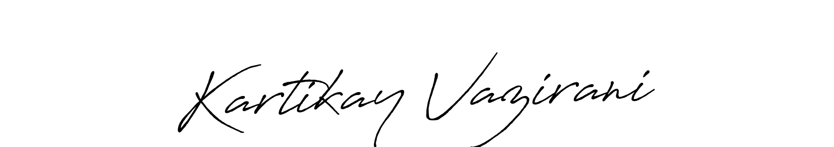 It looks lik you need a new signature style for name Kartikay Vazirani. Design unique handwritten (Antro_Vectra_Bolder) signature with our free signature maker in just a few clicks. Kartikay Vazirani signature style 7 images and pictures png