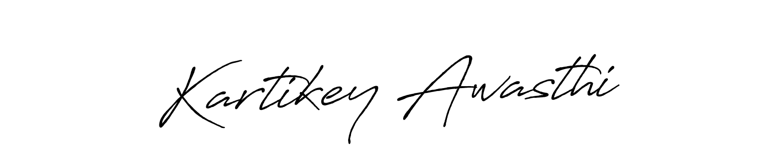 Use a signature maker to create a handwritten signature online. With this signature software, you can design (Antro_Vectra_Bolder) your own signature for name Kartikey Awasthi. Kartikey Awasthi signature style 7 images and pictures png