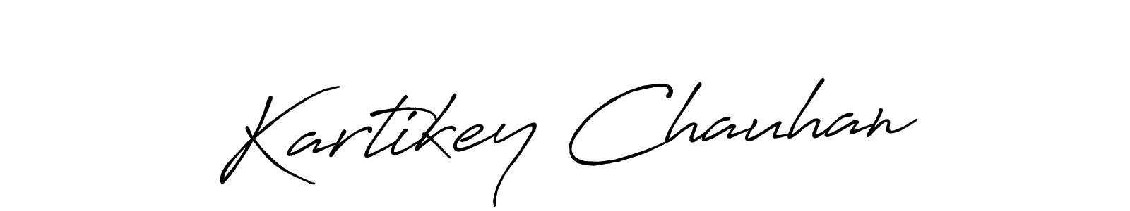 Use a signature maker to create a handwritten signature online. With this signature software, you can design (Antro_Vectra_Bolder) your own signature for name Kartikey Chauhan. Kartikey Chauhan signature style 7 images and pictures png