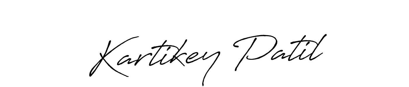 Antro_Vectra_Bolder is a professional signature style that is perfect for those who want to add a touch of class to their signature. It is also a great choice for those who want to make their signature more unique. Get Kartikey Patil name to fancy signature for free. Kartikey Patil signature style 7 images and pictures png