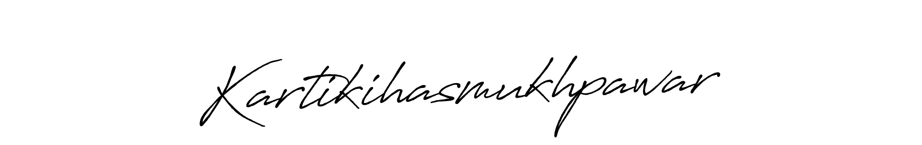 Use a signature maker to create a handwritten signature online. With this signature software, you can design (Antro_Vectra_Bolder) your own signature for name Kartikihasmukhpawar. Kartikihasmukhpawar signature style 7 images and pictures png