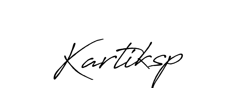 Make a beautiful signature design for name Kartiksp. With this signature (Antro_Vectra_Bolder) style, you can create a handwritten signature for free. Kartiksp signature style 7 images and pictures png
