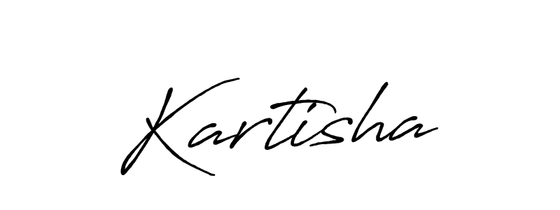 How to make Kartisha signature? Antro_Vectra_Bolder is a professional autograph style. Create handwritten signature for Kartisha name. Kartisha signature style 7 images and pictures png