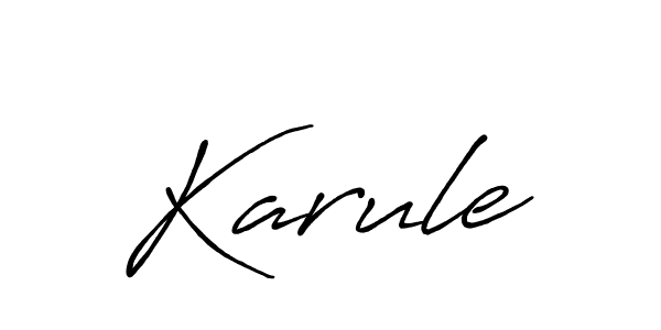 Also You can easily find your signature by using the search form. We will create Karule name handwritten signature images for you free of cost using Antro_Vectra_Bolder sign style. Karule signature style 7 images and pictures png