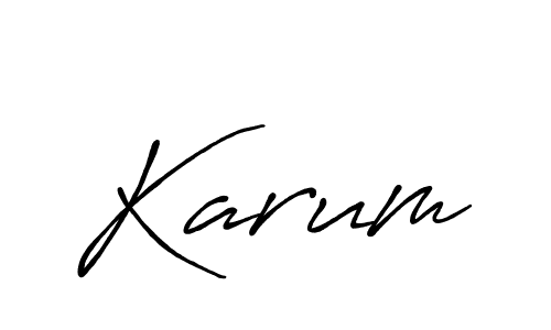 Antro_Vectra_Bolder is a professional signature style that is perfect for those who want to add a touch of class to their signature. It is also a great choice for those who want to make their signature more unique. Get Karum name to fancy signature for free. Karum signature style 7 images and pictures png