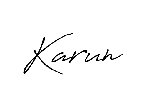 Create a beautiful signature design for name Karun. With this signature (Antro_Vectra_Bolder) fonts, you can make a handwritten signature for free. Karun signature style 7 images and pictures png