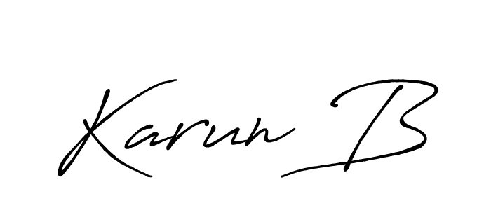 How to Draw Karun B signature style? Antro_Vectra_Bolder is a latest design signature styles for name Karun B. Karun B signature style 7 images and pictures png