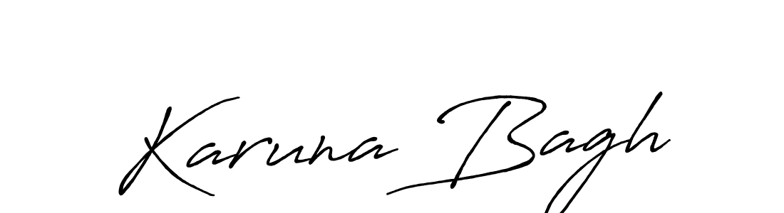 Make a beautiful signature design for name Karuna Bagh. With this signature (Antro_Vectra_Bolder) style, you can create a handwritten signature for free. Karuna Bagh signature style 7 images and pictures png