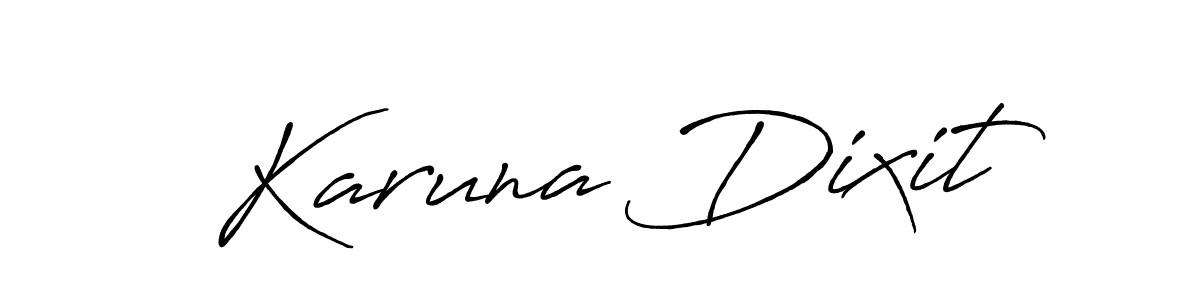Use a signature maker to create a handwritten signature online. With this signature software, you can design (Antro_Vectra_Bolder) your own signature for name Karuna Dixit. Karuna Dixit signature style 7 images and pictures png