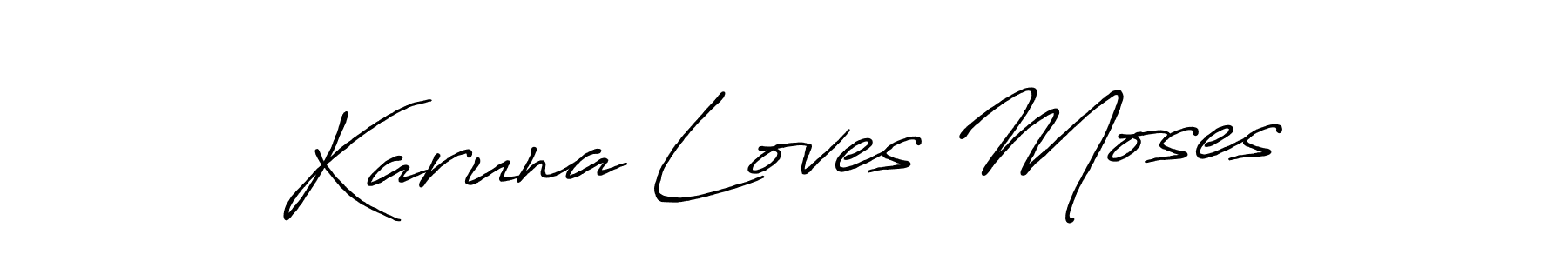 It looks lik you need a new signature style for name Karuna Loves Moses. Design unique handwritten (Antro_Vectra_Bolder) signature with our free signature maker in just a few clicks. Karuna Loves Moses signature style 7 images and pictures png