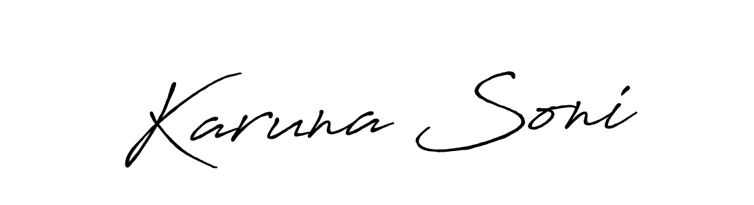 Once you've used our free online signature maker to create your best signature Antro_Vectra_Bolder style, it's time to enjoy all of the benefits that Karuna Soni name signing documents. Karuna Soni signature style 7 images and pictures png