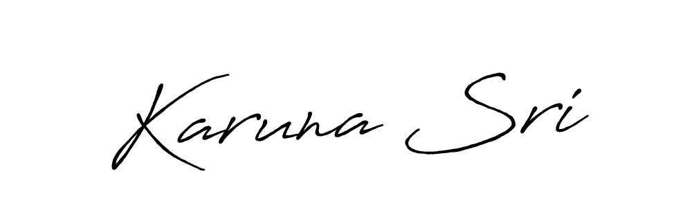 Antro_Vectra_Bolder is a professional signature style that is perfect for those who want to add a touch of class to their signature. It is also a great choice for those who want to make their signature more unique. Get Karuna Sri name to fancy signature for free. Karuna Sri signature style 7 images and pictures png