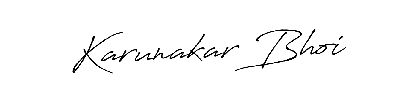 You should practise on your own different ways (Antro_Vectra_Bolder) to write your name (Karunakar Bhoi) in signature. don't let someone else do it for you. Karunakar Bhoi signature style 7 images and pictures png