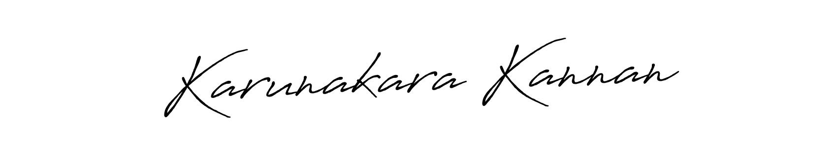 Design your own signature with our free online signature maker. With this signature software, you can create a handwritten (Antro_Vectra_Bolder) signature for name Karunakara Kannan. Karunakara Kannan signature style 7 images and pictures png