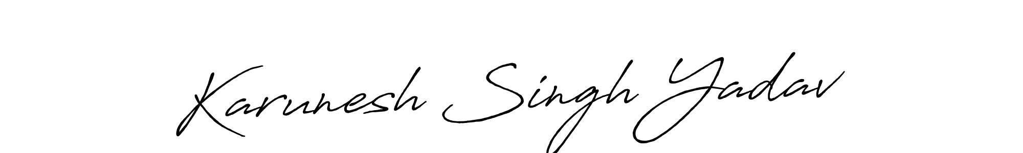 Once you've used our free online signature maker to create your best signature Antro_Vectra_Bolder style, it's time to enjoy all of the benefits that Karunesh Singh Yadav name signing documents. Karunesh Singh Yadav signature style 7 images and pictures png