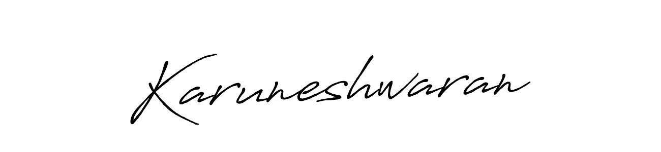 Design your own signature with our free online signature maker. With this signature software, you can create a handwritten (Antro_Vectra_Bolder) signature for name Karuneshwaran. Karuneshwaran signature style 7 images and pictures png