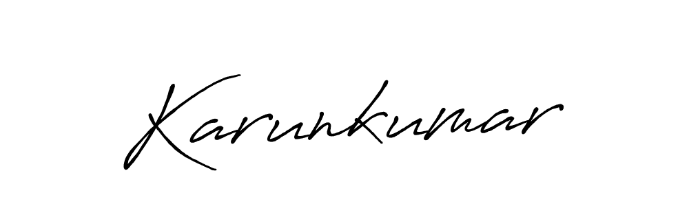 How to make Karunkumar name signature. Use Antro_Vectra_Bolder style for creating short signs online. This is the latest handwritten sign. Karunkumar signature style 7 images and pictures png