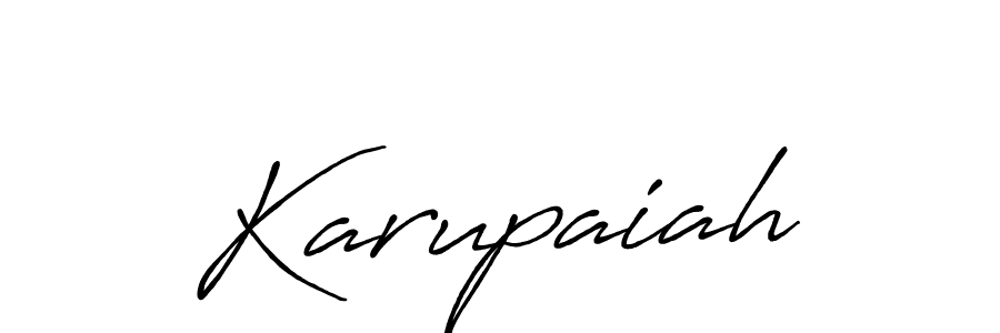 Karupaiah stylish signature style. Best Handwritten Sign (Antro_Vectra_Bolder) for my name. Handwritten Signature Collection Ideas for my name Karupaiah. Karupaiah signature style 7 images and pictures png