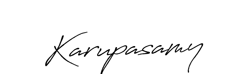 Karupasamy stylish signature style. Best Handwritten Sign (Antro_Vectra_Bolder) for my name. Handwritten Signature Collection Ideas for my name Karupasamy. Karupasamy signature style 7 images and pictures png