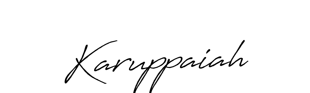 You should practise on your own different ways (Antro_Vectra_Bolder) to write your name (Karuppaiah) in signature. don't let someone else do it for you. Karuppaiah signature style 7 images and pictures png