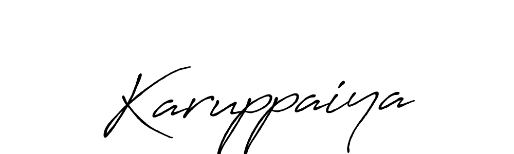 How to make Karuppaiya name signature. Use Antro_Vectra_Bolder style for creating short signs online. This is the latest handwritten sign. Karuppaiya signature style 7 images and pictures png