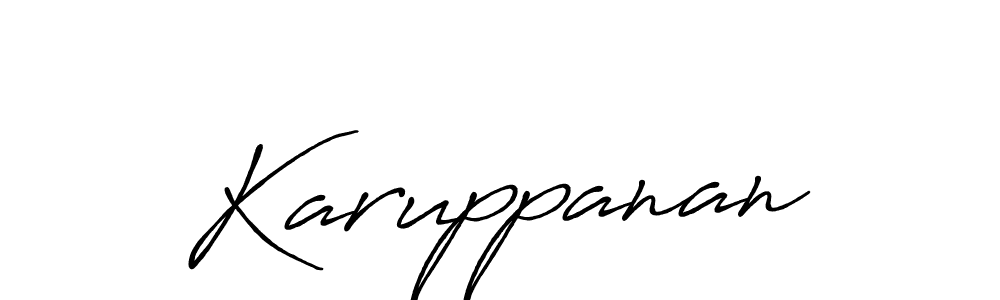 Antro_Vectra_Bolder is a professional signature style that is perfect for those who want to add a touch of class to their signature. It is also a great choice for those who want to make their signature more unique. Get Karuppanan name to fancy signature for free. Karuppanan signature style 7 images and pictures png