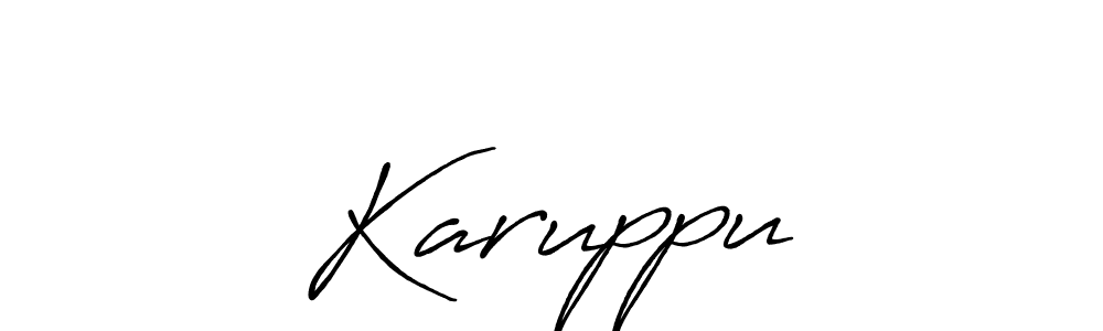 How to make Karuppu• name signature. Use Antro_Vectra_Bolder style for creating short signs online. This is the latest handwritten sign. Karuppu• signature style 7 images and pictures png