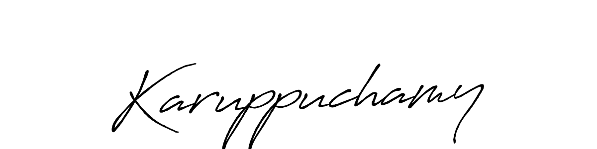 Also You can easily find your signature by using the search form. We will create Karuppuchamy name handwritten signature images for you free of cost using Antro_Vectra_Bolder sign style. Karuppuchamy signature style 7 images and pictures png