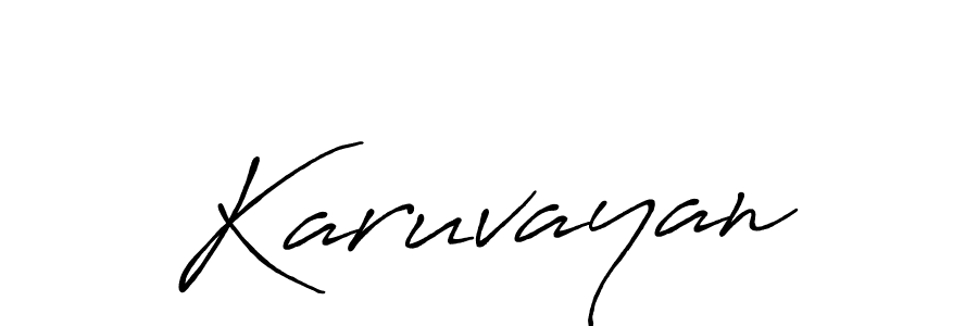 Make a beautiful signature design for name Karuvayan. Use this online signature maker to create a handwritten signature for free. Karuvayan signature style 7 images and pictures png