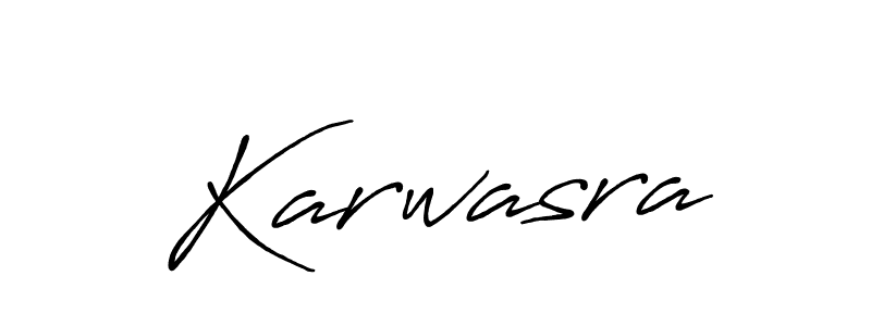 Karwasra stylish signature style. Best Handwritten Sign (Antro_Vectra_Bolder) for my name. Handwritten Signature Collection Ideas for my name Karwasra. Karwasra signature style 7 images and pictures png