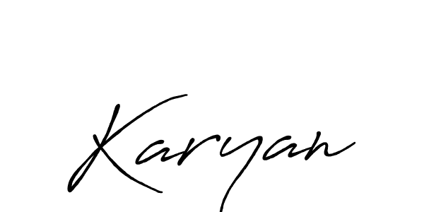 See photos of Karyan official signature by Spectra . Check more albums & portfolios. Read reviews & check more about Antro_Vectra_Bolder font. Karyan signature style 7 images and pictures png