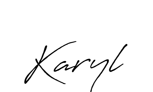 Make a beautiful signature design for name Karyl. Use this online signature maker to create a handwritten signature for free. Karyl signature style 7 images and pictures png