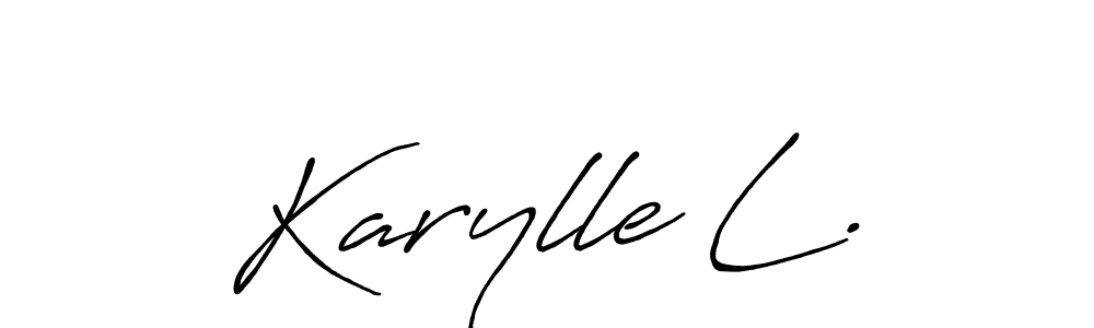 Once you've used our free online signature maker to create your best signature Antro_Vectra_Bolder style, it's time to enjoy all of the benefits that Karylle L. name signing documents. Karylle L. signature style 7 images and pictures png