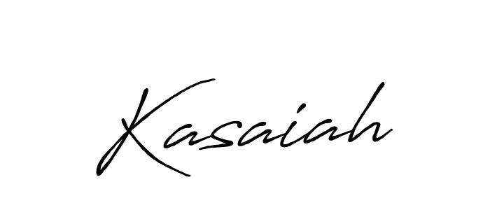 Create a beautiful signature design for name Kasaiah. With this signature (Antro_Vectra_Bolder) fonts, you can make a handwritten signature for free. Kasaiah signature style 7 images and pictures png