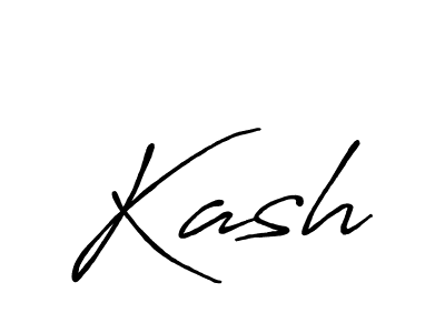 Kash stylish signature style. Best Handwritten Sign (Antro_Vectra_Bolder) for my name. Handwritten Signature Collection Ideas for my name Kash. Kash signature style 7 images and pictures png