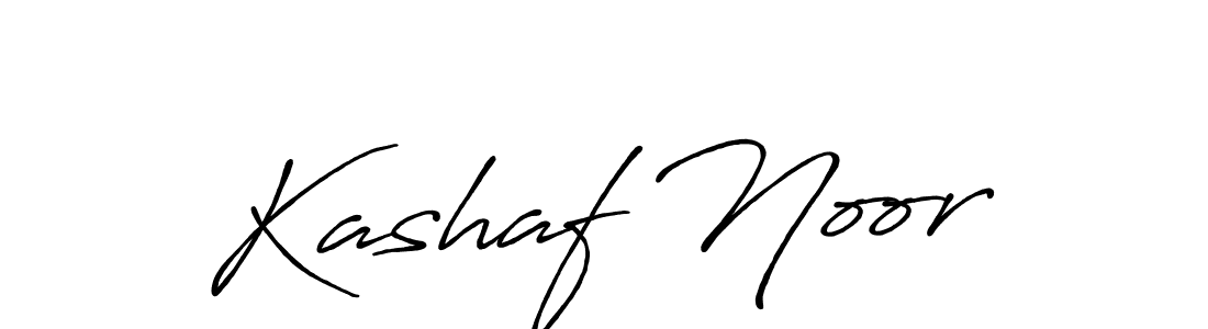Make a beautiful signature design for name Kashaf Noor. With this signature (Antro_Vectra_Bolder) style, you can create a handwritten signature for free. Kashaf Noor signature style 7 images and pictures png