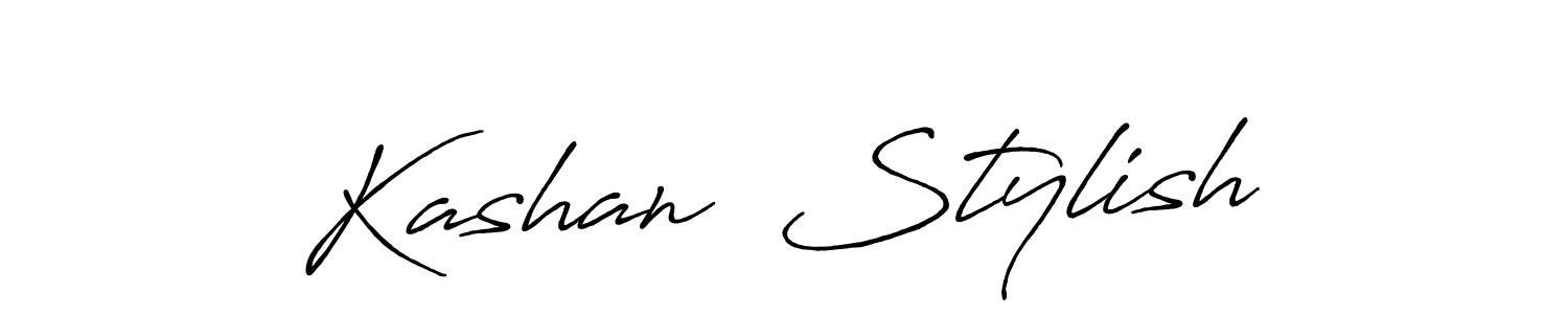The best way (Antro_Vectra_Bolder) to make a short signature is to pick only two or three words in your name. The name Kashan  Stylish include a total of six letters. For converting this name. Kashan  Stylish signature style 7 images and pictures png