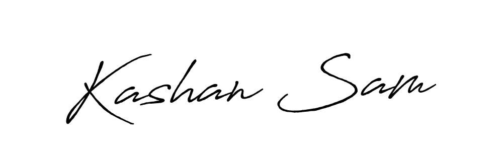 You should practise on your own different ways (Antro_Vectra_Bolder) to write your name (Kashan Sam) in signature. don't let someone else do it for you. Kashan Sam signature style 7 images and pictures png